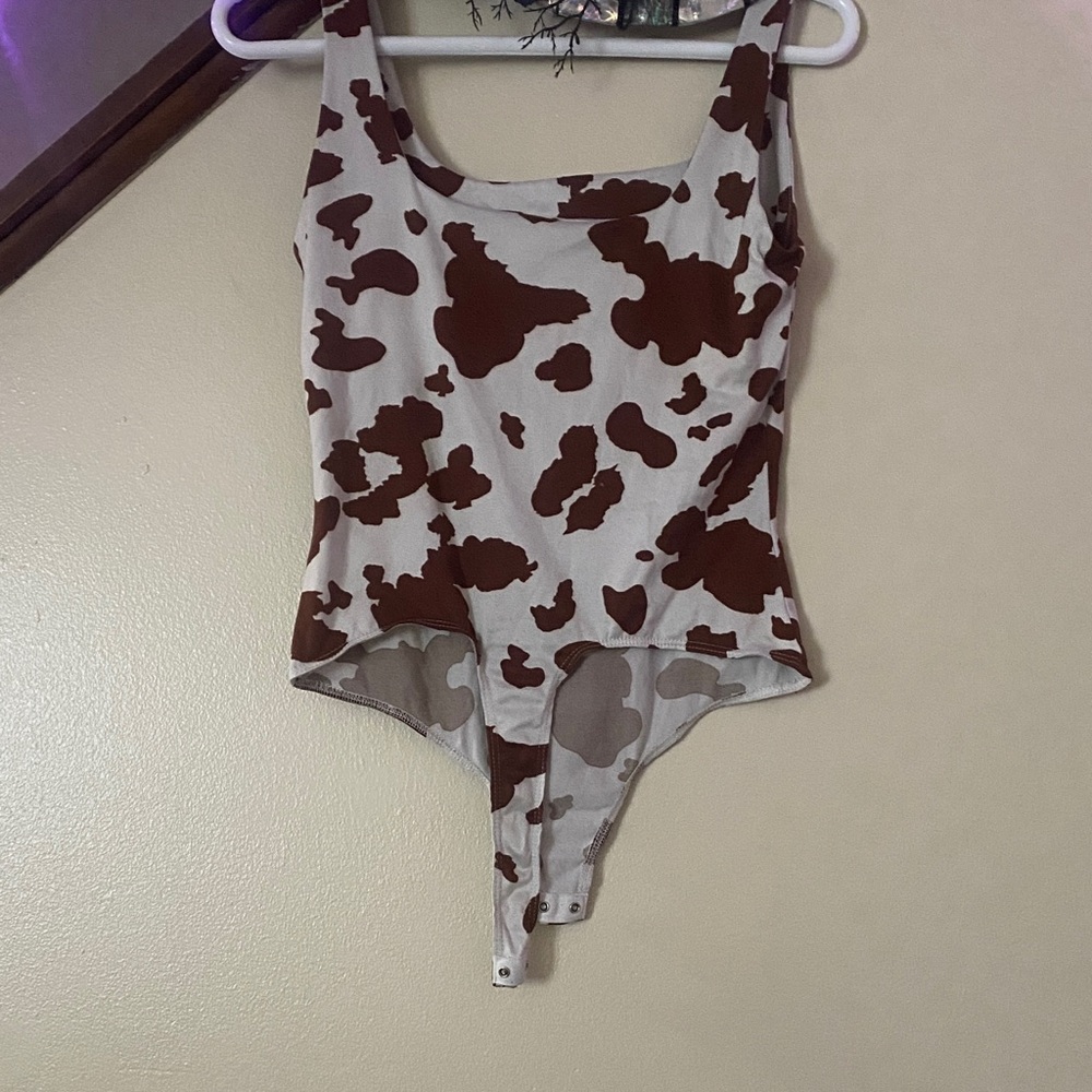 Brown and White womens Piece